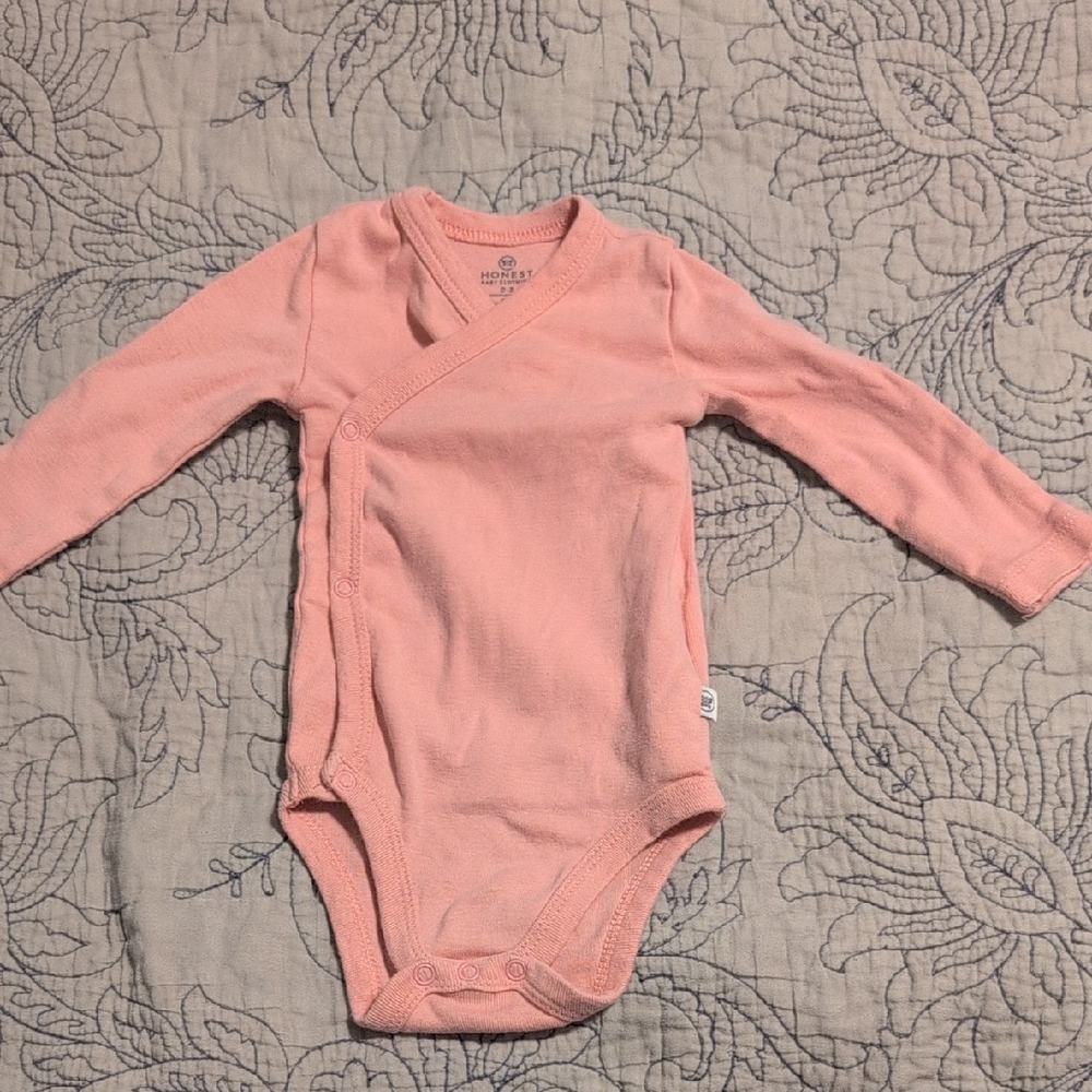 The Honest Company Soft Pink Baby Bodysuit